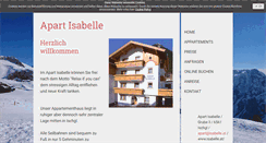 Desktop Screenshot of isabelle.at